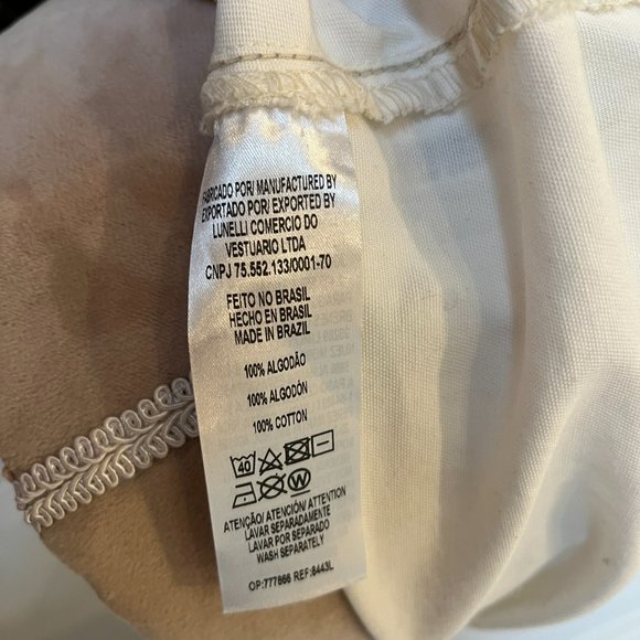 Lez a Lez White Embroidered Skirt Sz 28 - Picture 8 of 12